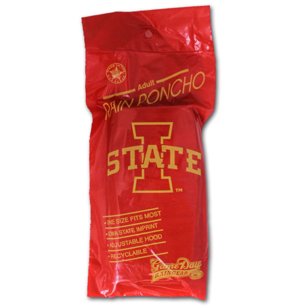 I-State Cardinal & Gold Adult Poncho